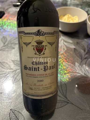 Bordeaux Ni doloceno Château Saint-Paul 2000