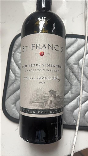 Vùng trồng nho được cấp phép California Russian River Valley St. Francis Old Vines Zinfandel Anacleto Vineyard 2021