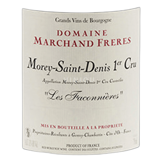 Bourgogne Không được chỉ định Domaine Marchand Frères Les Faconnières 2011
