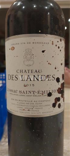 Bordeaux Lussac-saint-émilion Château S Landes 2015