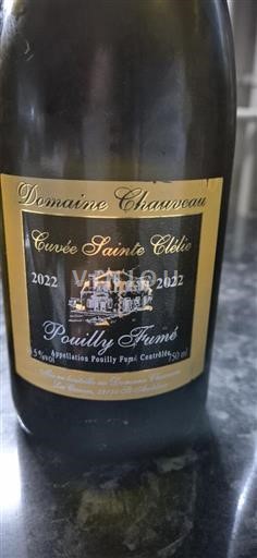 Loiren laakso Pouilly-fumé Domaine Chauveau Sainte Célie 2022