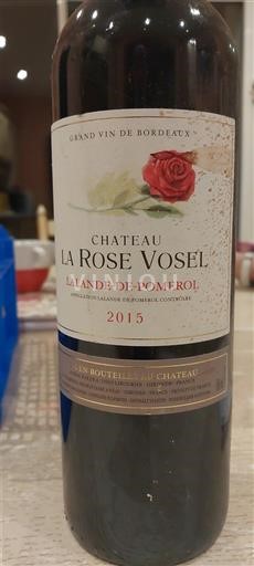 Burdeos Lalande-de-Pomerol Château La Rose Vosel 2015