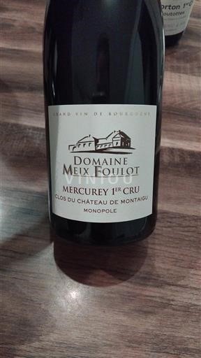 Burgundsko Mercurey Premier Cru Domaine Meix Foulot Clos du Château de Montaigu Monopole 2023