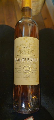 Bordo Сотерн Sichel 2003