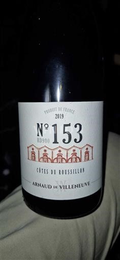 Roussillon Côtes-du-Roussillon Arnaud de Villeneuve N°153 RD900 2019