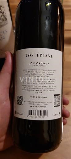 Languedoc No especificado Costeplane Lou Canoun Sin añada