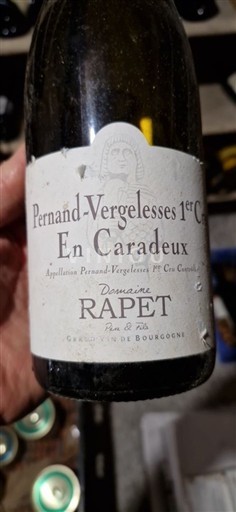 Burgundy Pernand-Vergelesses Premier Cru Domaine Rapet Père & Fils En Caradeux 2019