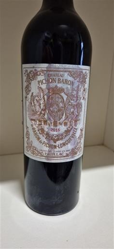 Bordeaux Pauillac Château Pichon Baron Baron Pichon de Longueville 2016