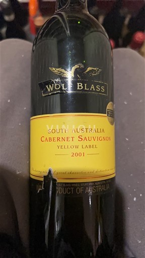Južna Avstralija Ni doloceno Wolf Blass Yellow Label 2001