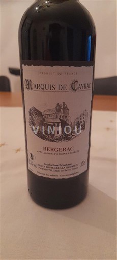 South West Bergerac Marquis de Cayrac Non-Vintage