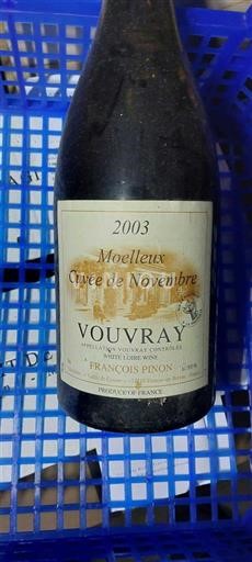 Vinos Blanc moelleux Cuvée de Novembre François Pinon 2003 Francia Valle del Loira Vouvray AOC