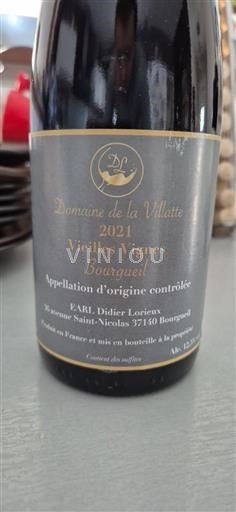 Vallée de la Loire Bourgueil Domaine La Villatte Vieilles Vignes 2021
