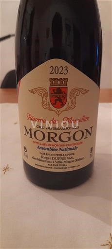 Beaujolais Morgon Roger Dufloux Réserve des Marcellins 2023
