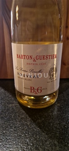Vine Blanc sec Les Petites Parcelles Barton & Guestier 2019 Frankrig Loire-dalen Vouvray AOC