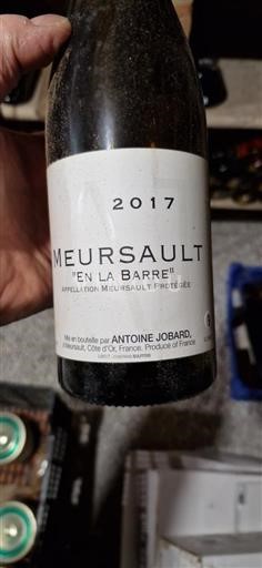 Bourgogne Meursault Antoine Jobard En La Barre 2017