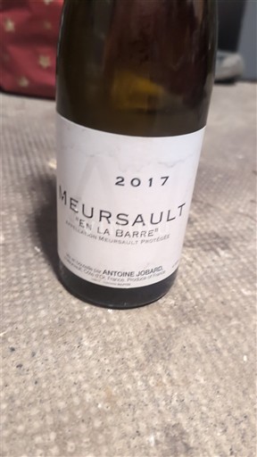 Bourgogne Meursault Antoine Jobard En La Barre 2017