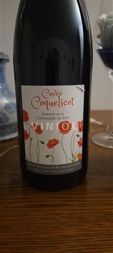 Loire-dalen Saint-Nicolas-De-Bourgueil Domaine La Chopinière du Roy Coquelicot Ikke årgangsbestemt