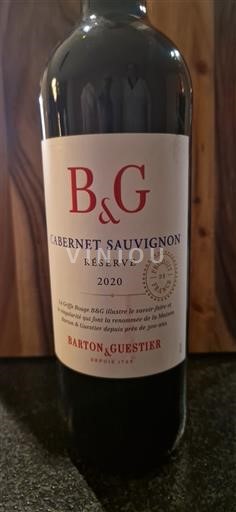 Linguadoca e Rossiglione Paese d'Oc Barton & Guestier Cabernet Sauvignon Réserve 2020
