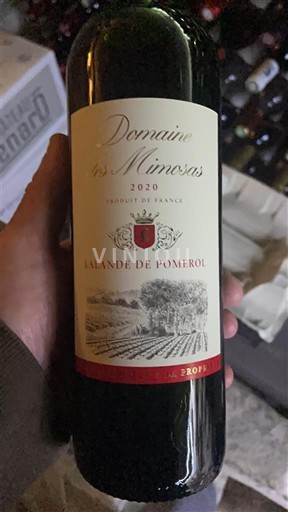 Wines Rouge sec Domaine Les Mimosas 2020 France Bordeaux Lalande-de-Pomerol AOC