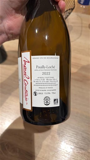 Burgundsko Pouilly-Loché Manuel Couturier 2022