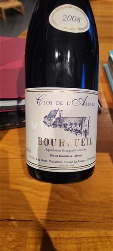 Vallée de la Loire Bourgueil Clos de l'Abbaye 2008