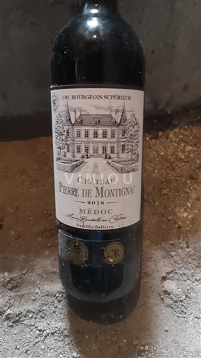 Bordeaux Médoc Cru Bourgeois Supérieur Pierre de Montignac 2018