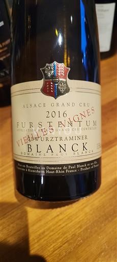 Alsasko Gewürztraminer Grand Cru Paul Blanck Vieilles Vignes 2016