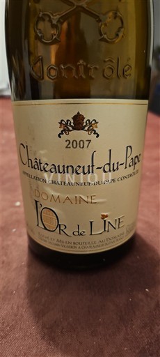 Rona dolina Châteauneuf-du-Pape Domaine L'Or de Line 2007