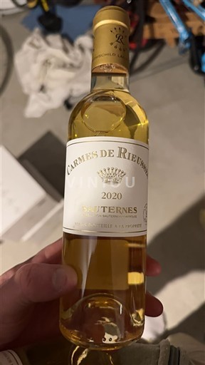 Bordeaux Sauternes Carmes de Rieussec 2020