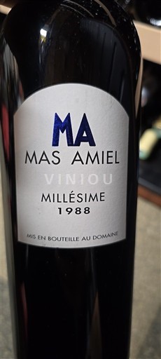 Roussillon Maury Mas Amiel Millésime 1988