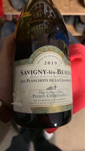 Burgundy Savigny-lès-Beaune Piguet-Chouet et Fils Les Planchots de la Champagne 2019