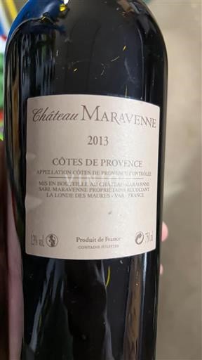Provansa Côtes-de-Provence Château Maravenne 2013