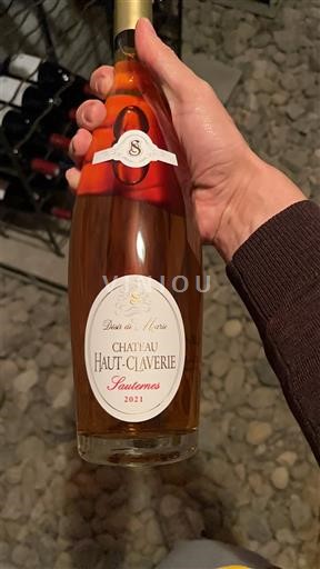 Bordeaux Sauternes Château Haut-Claverie 2021