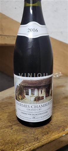 Burgundi Charmes-chambertin Grand Cru Gérard Raphet 2016