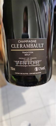 Mousserende wijnen Blanc brut Tradition Brut Champagne Clerambault Non millésimé Frankrijk Champagne AOC