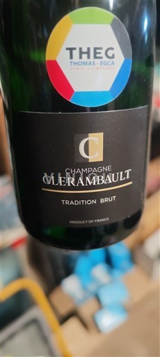 Champaña Champán Champagne Clerambault Tradition Brut Sin añada