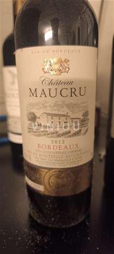 Bordeaux Château Maucru 2012