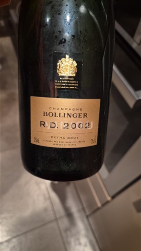 Sparkling Wines Blanc extra-brut R.D. Bollinger 2002 France Champagne AOC