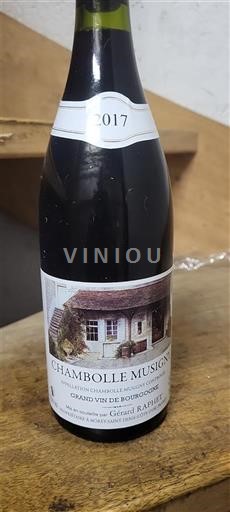 Borgonha Chambolle-Musigny Gérard Raphet 2017