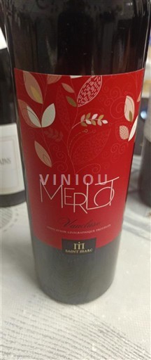 Provence, hạ lưu Rhône, Corse Vaucluse Saint Marc Merlot 2016