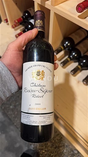 Bordeaux Saint-Émilion Premier Grand Cru Classé Château Beau-Séjour Bécot 2008