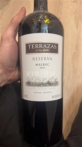 Mendoza Terrazas de los Andes Reserva 2007