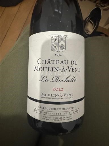 Beaujolais Moulin-à-vent Château Moulin-à-Vent La Rochelle 2022