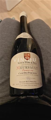 Bourgogne Meursault Premier Cru Roux Père & Fils Clos des Poruzots 2018