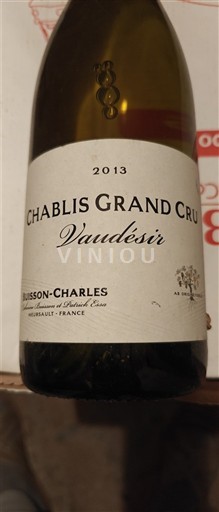 Burgundsko Chablis Grand Cru Buisson-Charles Vaudésir 2013
