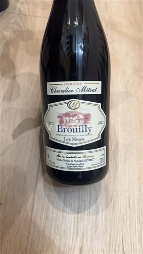 Beaujolais Brouilly Domaine Chevalier-Métrat Les Mines 2022