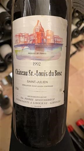 Bordeaux Saint-Julien Château St.-Louis du Bosc 1992
