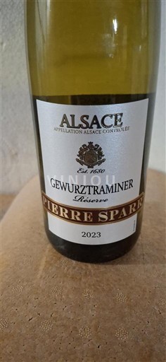 Alsacia Pierre Sparr Réserve 2023