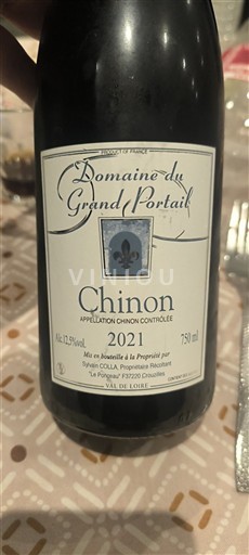 Údolí Loiry Chinon Domaine Grand Portail 2021
