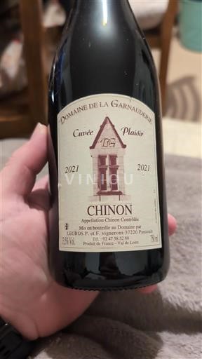 Údolí Loiry Chinon Domaine La Garnaudière Plaisir 2021